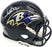 Derrick Henry Autographed Baltimore Ravens Black Speed Mini Helmet Beckett BAS Witness