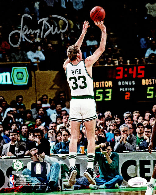 Larry Bird Autographed 8x10 Photo Boston Celtics JSA