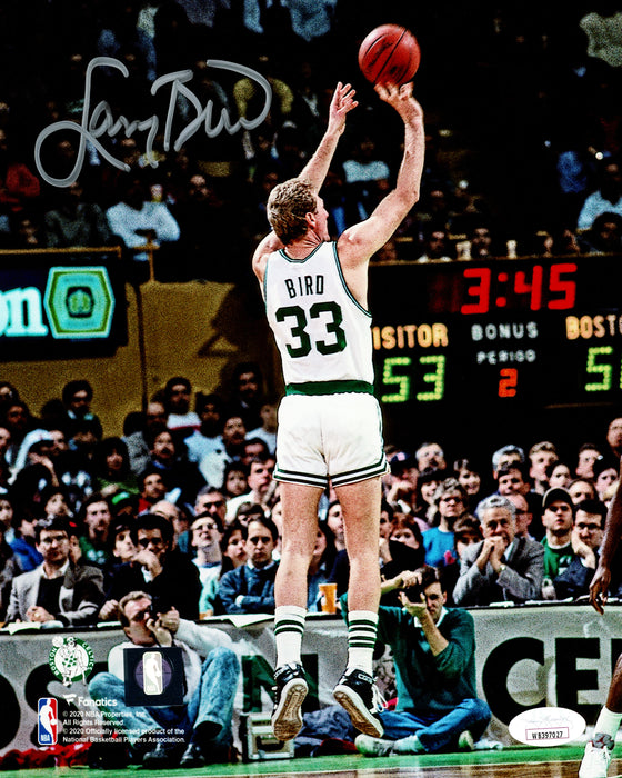 Larry Bird Autographed 8x10 Photo Boston Celtics JSA