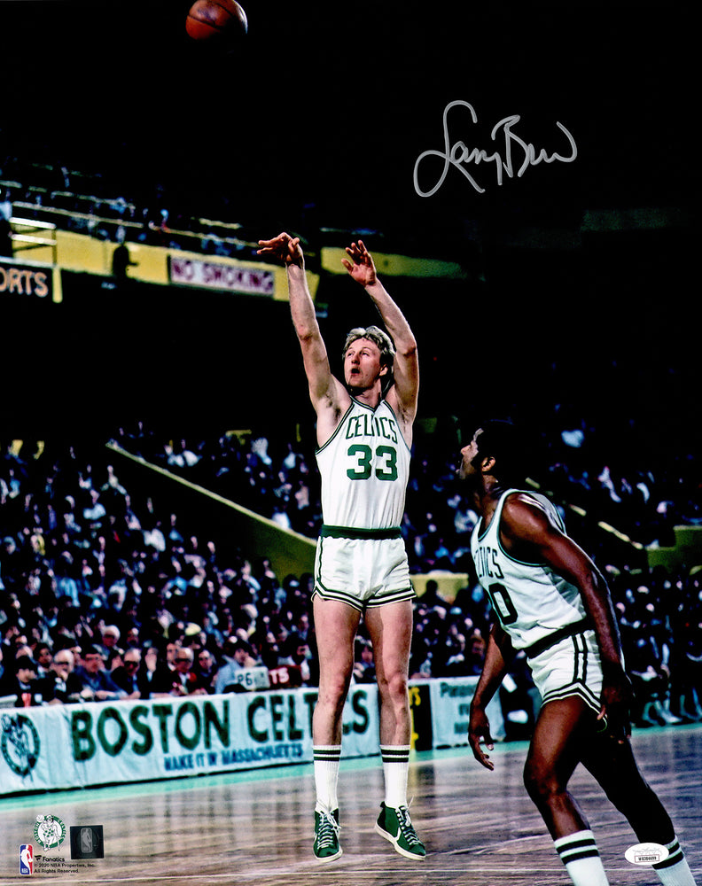 Larry Bird Autographed 16x20 Photo Boston Celtics JSA