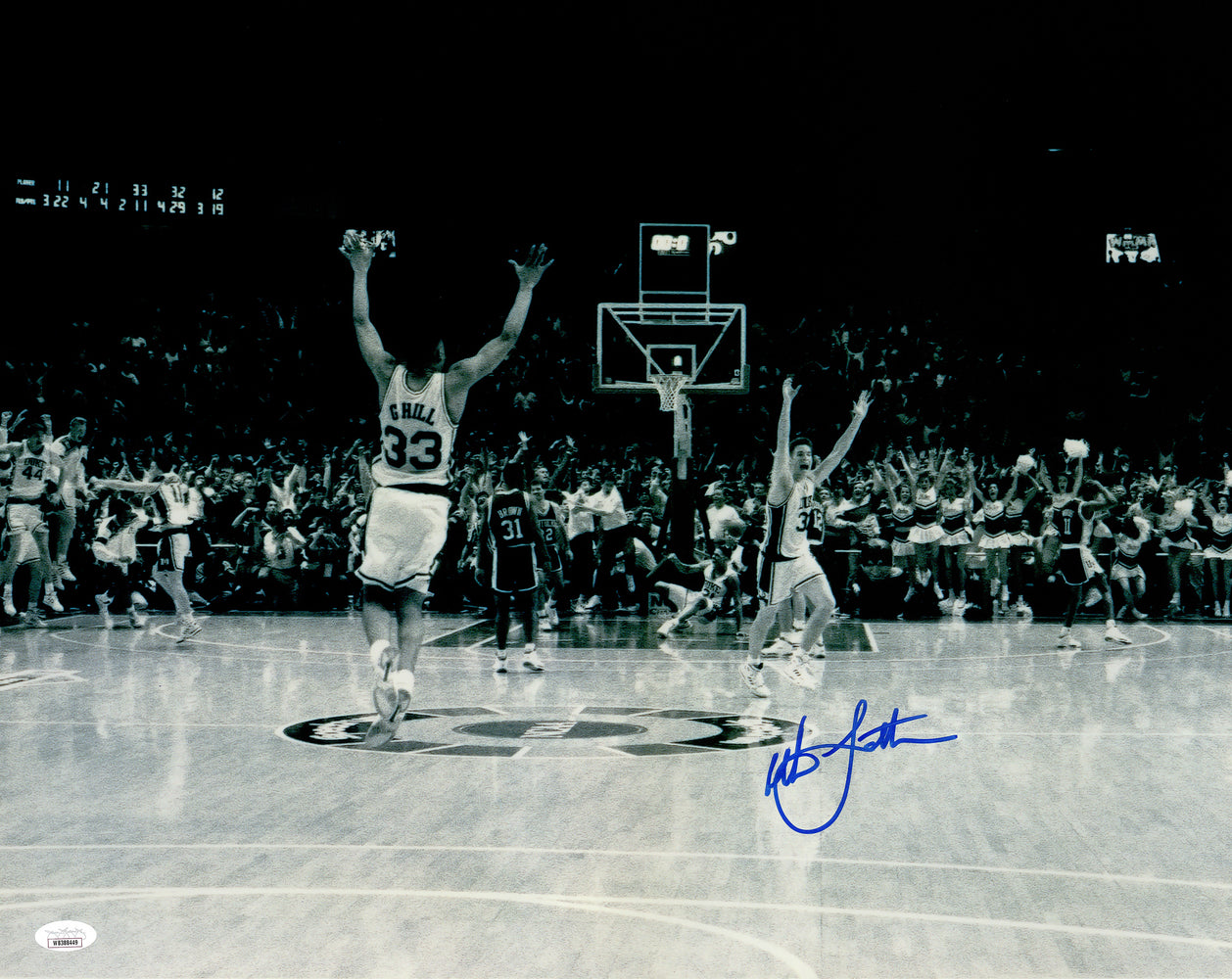 Christian Laettner Autographed 16x20 Photo Duke Blue Devils Game Winning 'The Shot' Celebration JSA