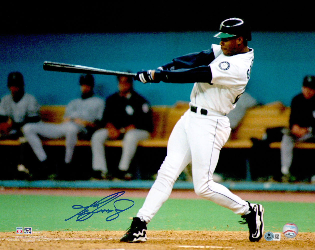 Ken Griffey Jr. Autographed 16x20 Photo Seattle Mariners Beckett BAS Witness