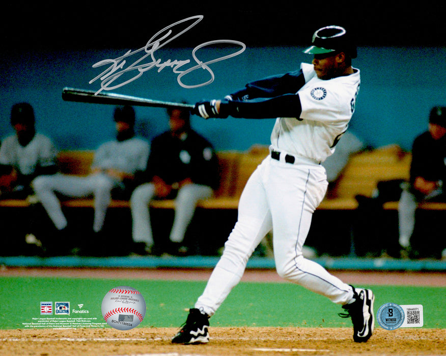 Ken Griffey Jr. Autographed 8x10 Photo Seattle Mariners Beckett BAS Witness