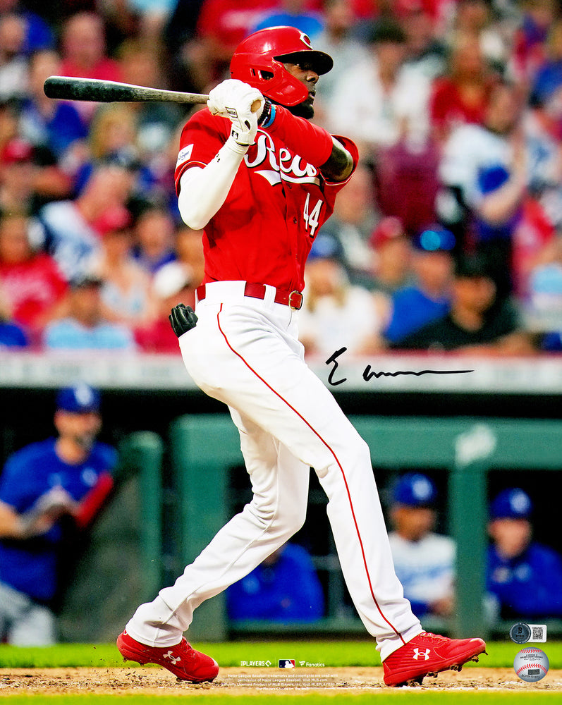 Elly De La Cruz Autographed 16x20 Photo Cincinnati Reds Home Run Swing Beckett BAS Witness