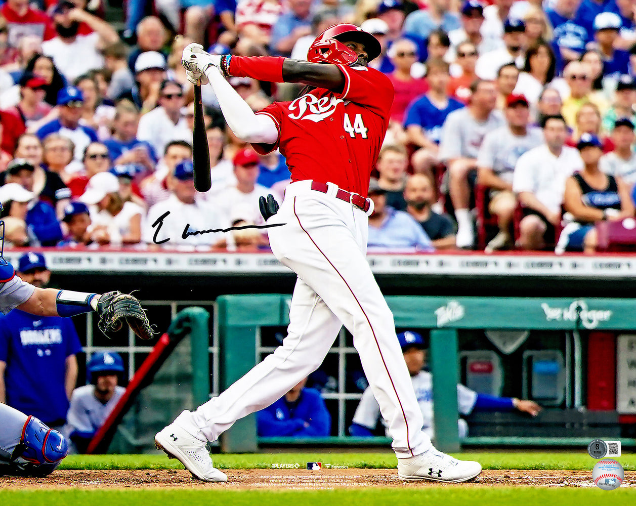 Elly De La Cruz Autographed 16x20 Photo Cincinnati Reds Home Run Swing Beckett BAS Witness