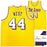 Los Angeles Lakers Jerry West Autographed Yellow Jersey JSA