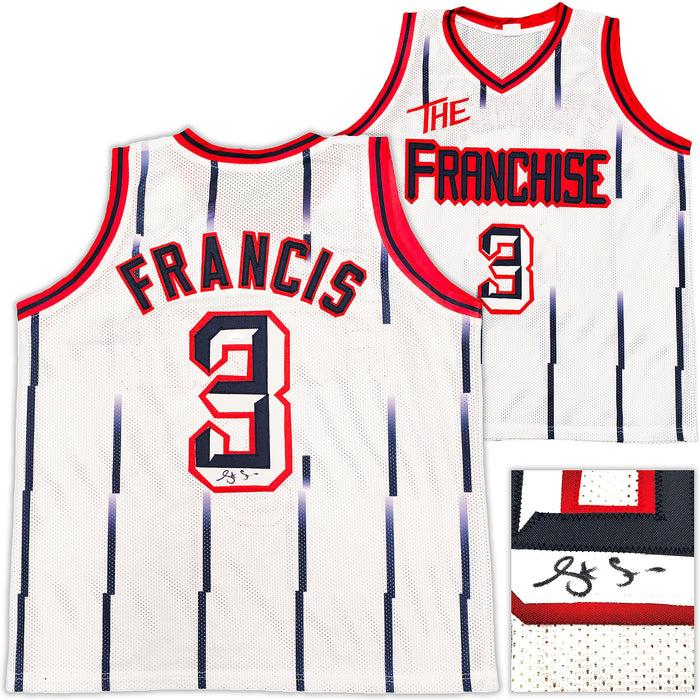 Houston Rockets Steve Francis Autographed White Jersey JSA