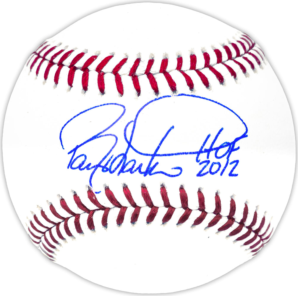 Barry Larkin Autographed Official MLB Baseball Cincinnati Reds "HOF 2012" Beckett BAS Witness