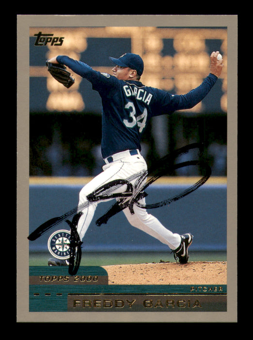 Freddy Garcia Autographed 2000 Topps Card #253 Seattle Mariners
