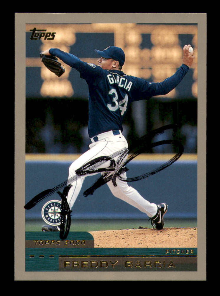 Freddy Garcia Autographed 2000 Topps Card #253 Seattle Mariners