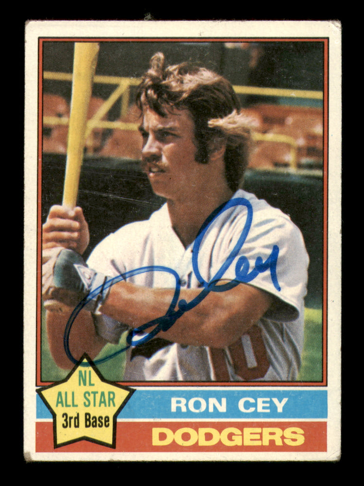 Ron Cey Autographed 1976 Topps Card #370 Los Angeles Dodgers