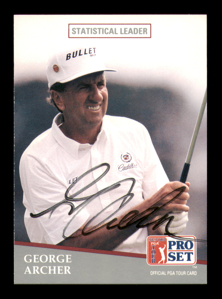 George Archer Autographed 1991 Pro Set Card #281