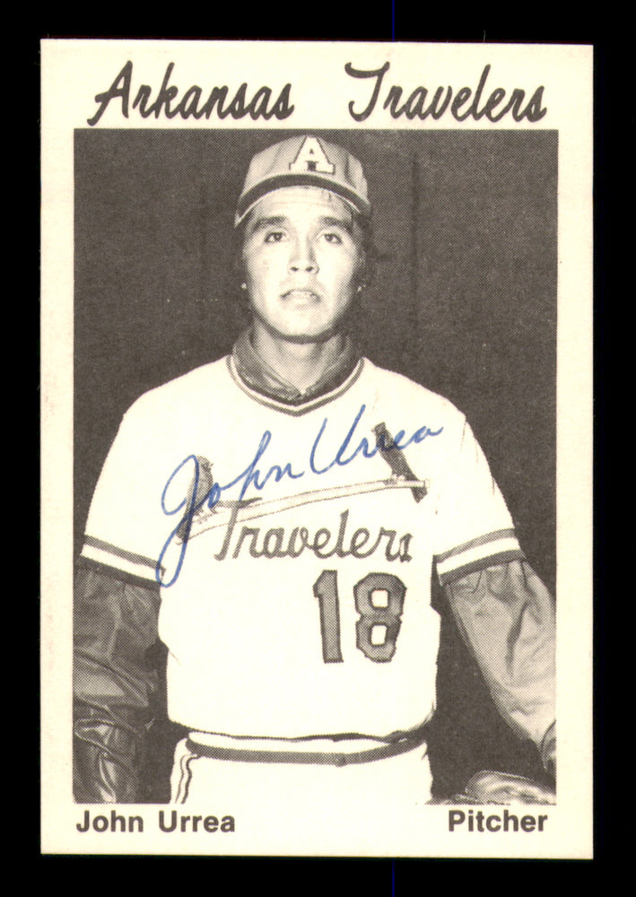 John Urrea Autographed 1976 TCMA Rookie Card Arkansas Travelers