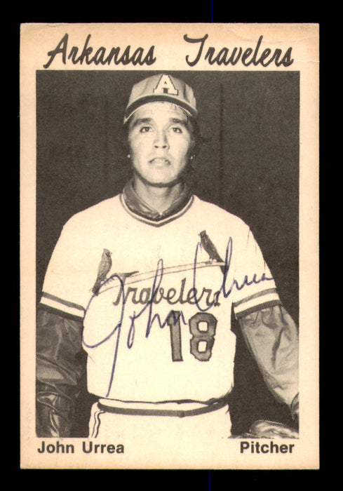 John Urrea Autographed 1976 TCMA Rookie Card Arkansas Travelers