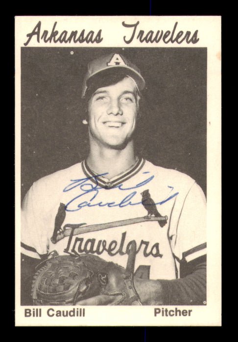 Bill Caudill Autographed 1976 TCMA Rookie Card Arkansas Travelers