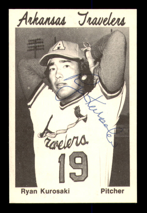 Ryan Kurosaki Autographed 1976 TCMA Rookie Card Arkansas Travelers