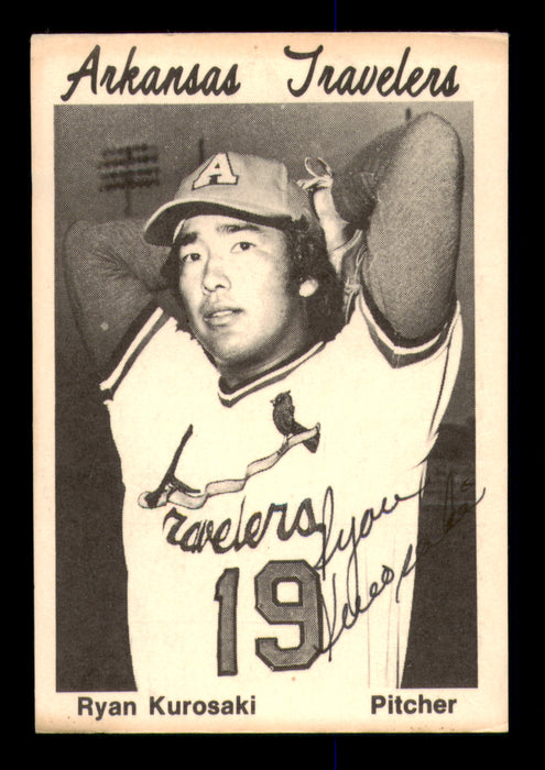 Ryan Kurosaki Autographed 1976 TCMA Rookie Card Arkansas Travelers