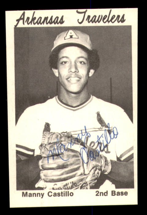 Manny Castillo Autographed 1976 TCMA Rookie Card Arkansas Travelers