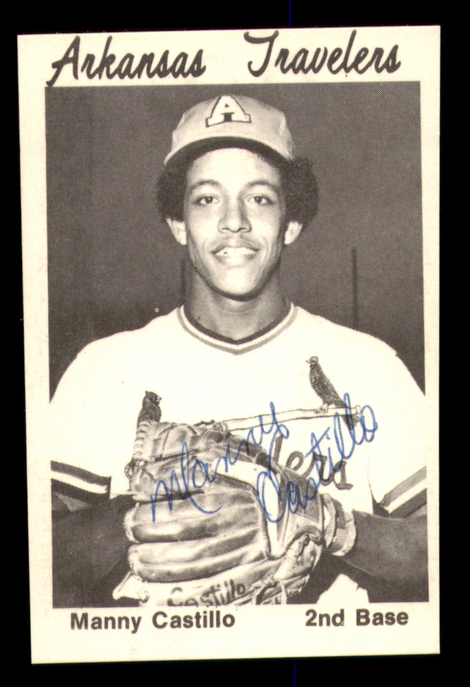 Manny Castillo Autographed 1976 TCMA Rookie Card Arkansas Travelers