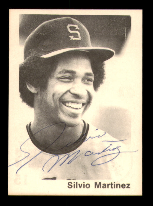 Silvio Martinez Autographed 1976 TCMA Rookie Card #15 Shreveport Captains