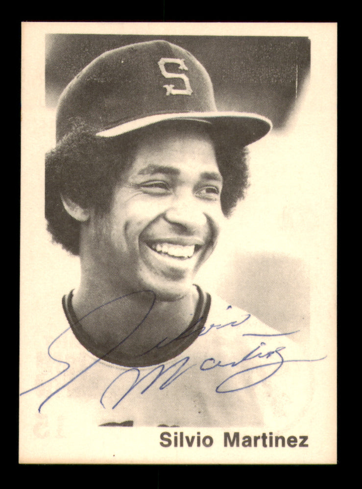 Silvio Martinez Autographed 1976 TCMA Rookie Card #15 Shreveport Captains