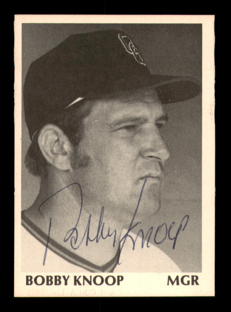 Bobby Knoop Autographed 1975 TCMA Card #6 Quad City Angels