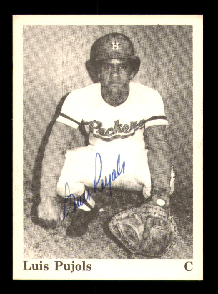 Luis Pujols Autographed 1975 TCMA Rookie Card #21 Dubuque Packers