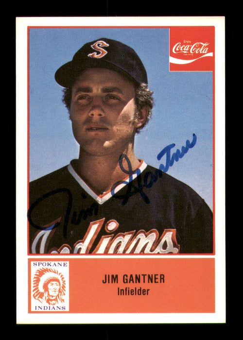 Jim Gantner Autographed 1977 Cramer Rookie Card #3 Spokane Indians