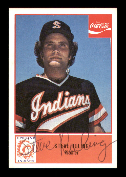 Steve Ruling Autographed 1977 Cramer Rookie Card #48 Spokane Indians