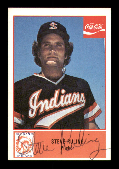 Steve Ruling Autographed 1977 Cramer Rookie Card #48 Spokane Indians