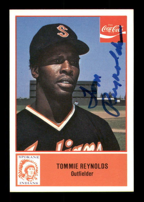Tommie Reynolds Autographed 1977 Cramer Card #12 Spokane Indians