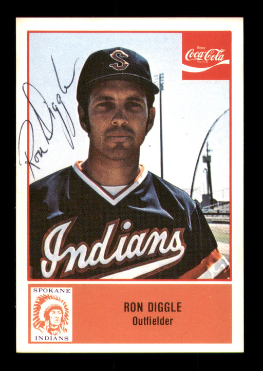 Ron Diggle Autographed 1977 Cramer Card #59 Spokane Indians