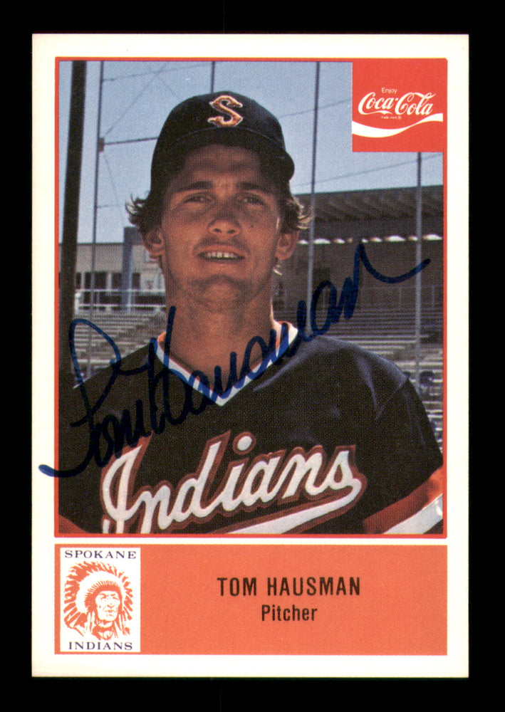 Tom Hausman Autographed 1977 Cramer Card #7 Spokane Indians