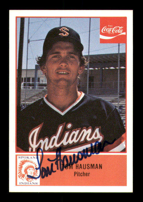 Tom Hausman Autographed 1977 Cramer Card #7 Spokane Indians