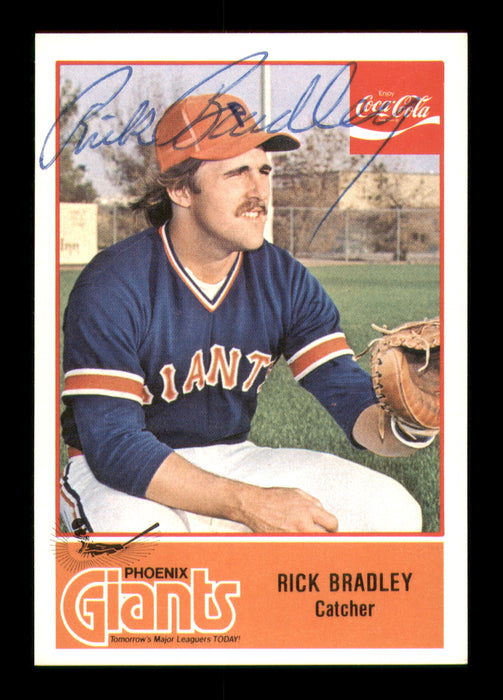 Rick Bradley Autographed 1977 Cramer Card #88 Phoenix Giants