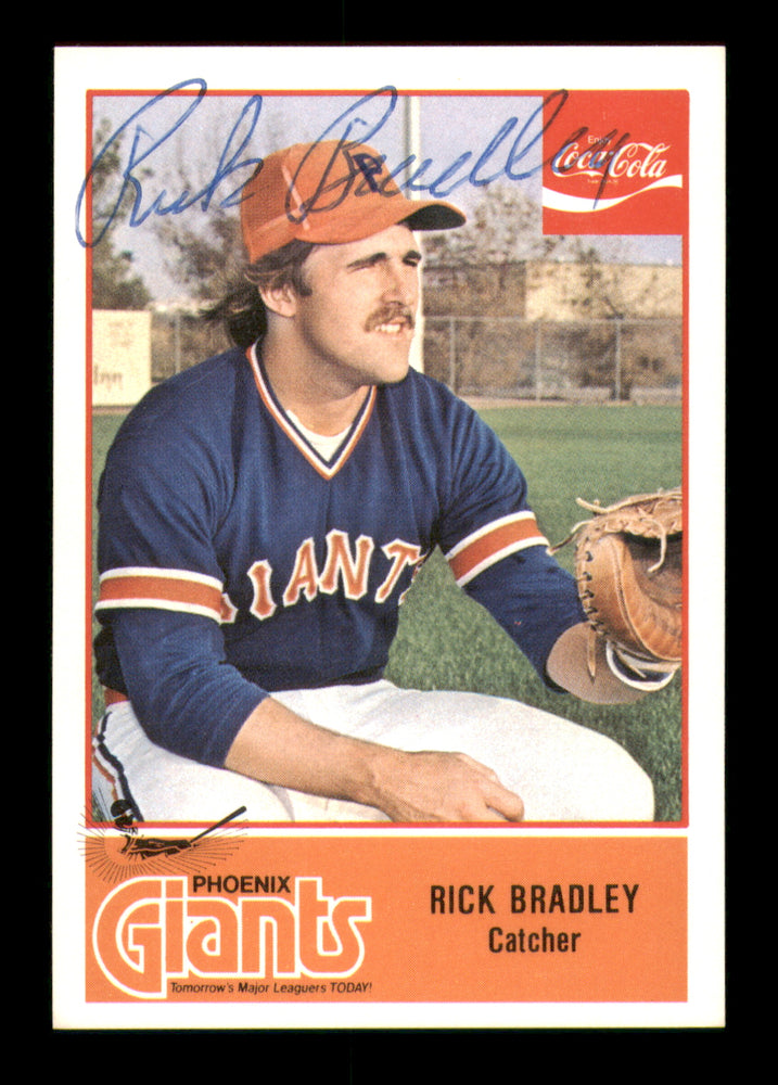 Rick Bradley Autographed 1977 Cramer Card #88 Phoenix Giants