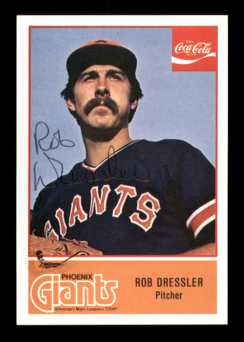 Rob Dressler Autographed 1977 Cramer Card #39 Phoenix Giants