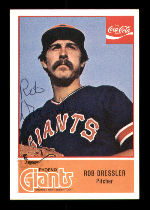 Rob Dressler Autographed 1977 Cramer Card #39 Phoenix Giants