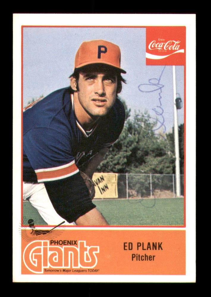 Ed Plank Autographed 1977 Cramer Rookie Card #20 Phoenix Giants