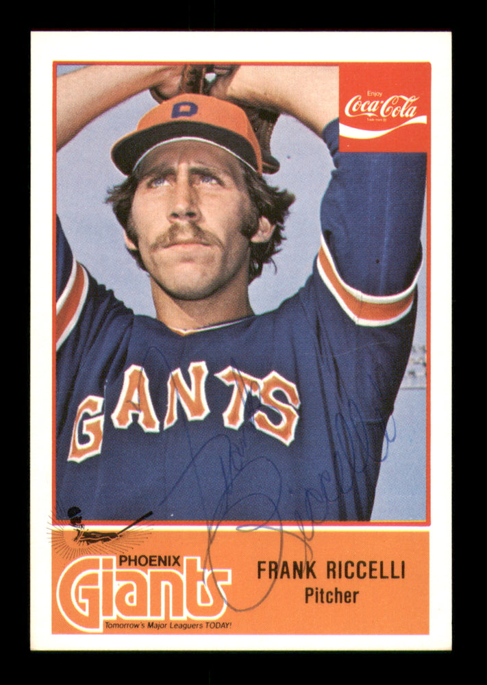 Frank Riccelli Autographed 1977 Cramer Rookie Card #37 Phoenix Giants
