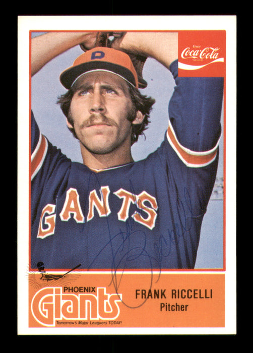 Frank Riccelli Autographed 1977 Cramer Rookie Card #37 Phoenix Giants