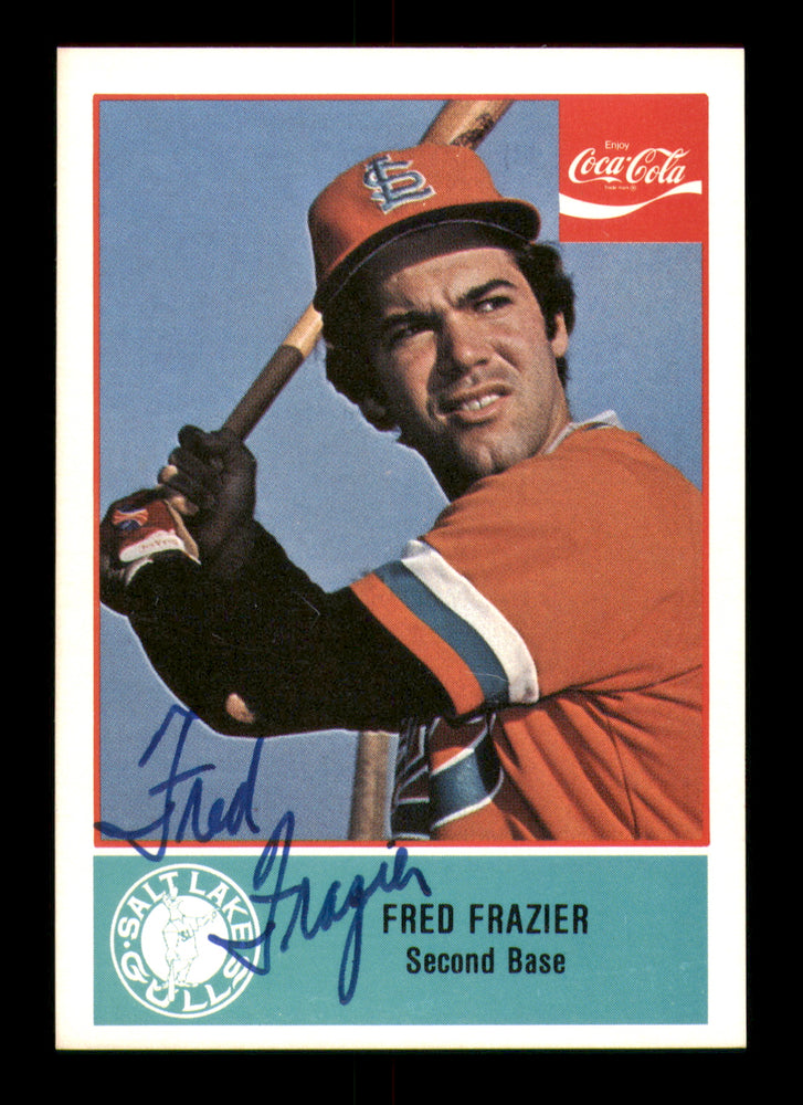 Fred Frazier Autographed 1977 Cramer Card #44 Salt Lake Gulls