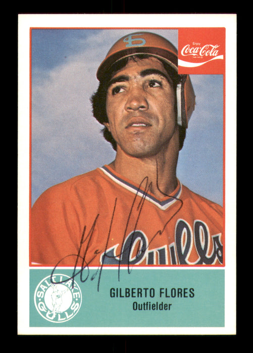 Gilberto Reyes Autographed 1977 Cramer Rookie Card #94 Salt Lake Gulls