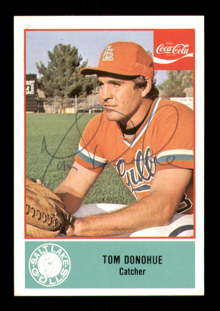 Tom Donohue Autographed 1977 Cramer Rookie Card #57 Salt Lake Gulls