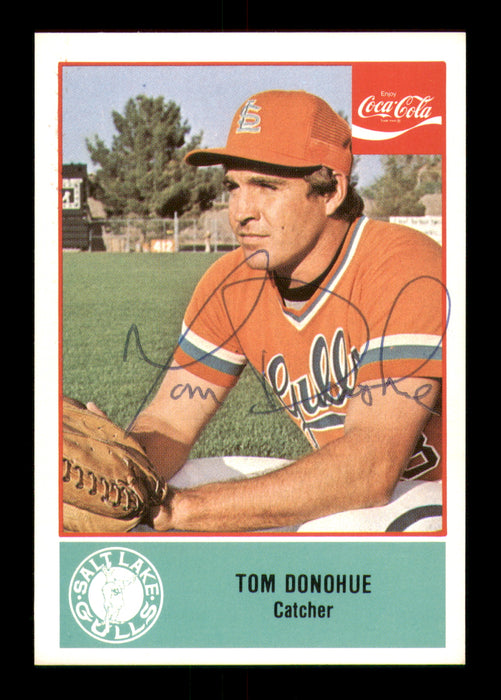 Tom Donohue Autographed 1977 Cramer Rookie Card #57 Salt Lake Gulls