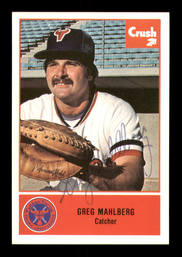 Greg Mahlberg Autographed 1977 Cramer Rookie Card #70 Tucson Toros