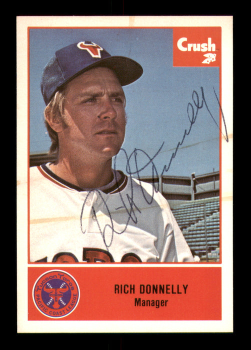 Rich Donnelly Autographed 1977 Cramer Card #38 Tucson Toros