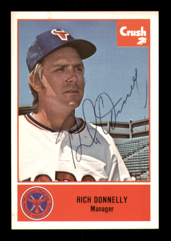 Rich Donnelly Autographed 1977 Cramer Card #38 Tucson Toros