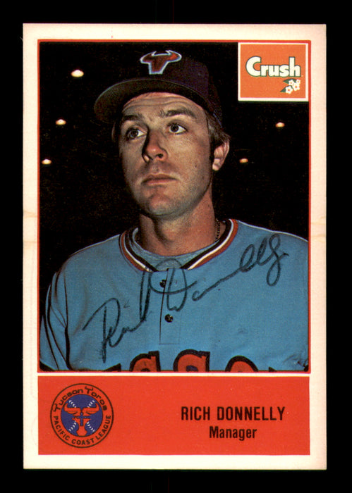 Rich Donnelly Autographed 1978 Cramer Card #8 Tucson Toros
