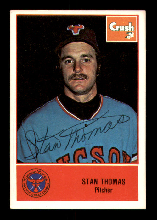 Stan Thomas Autographed 1978 Cramer Card #53 Tucson Toros